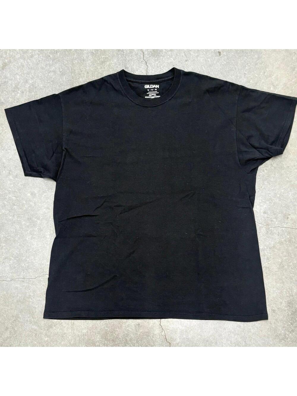 Gildan Plain Black T Shirt